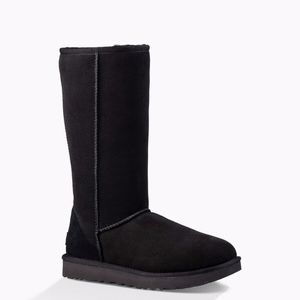 Limited Edition Black UGG Boots w/ Stitching